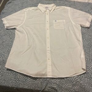 Brooks Brothers XL Short Sleeve Linen Button Down Shirt Classic Fit